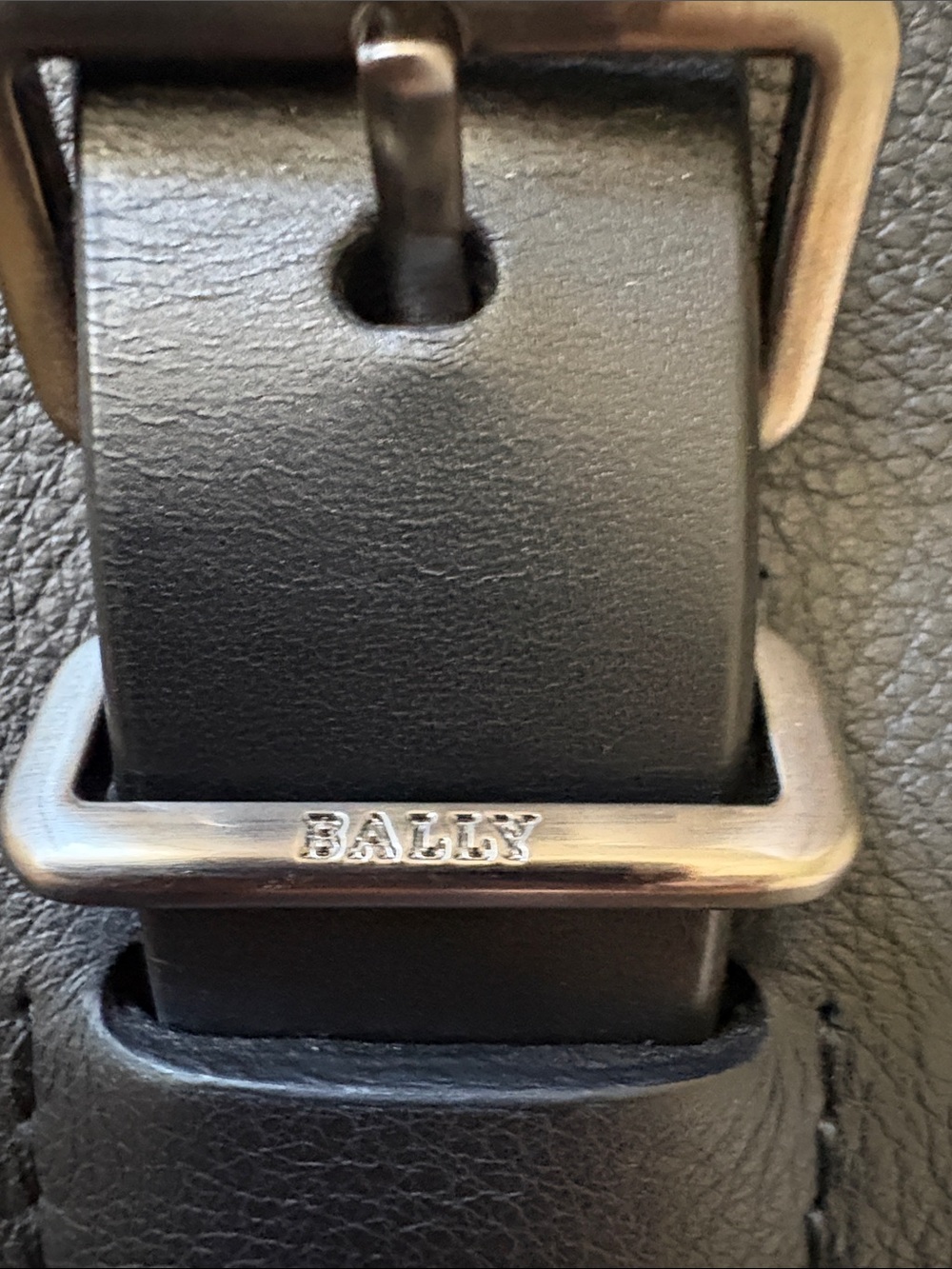 Bally Switzerland Black Leather Briefcase Messenger Bag Medium Detachable Strap - Picture 6 of 15
